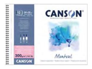 Canson Montval - Bloc-notes à spirale - reliure à spirale - A4 (210 x 297 mm) - 12 feuilles