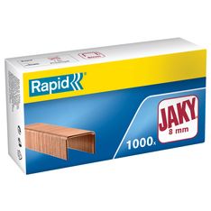 Rapid - Boîte de 1000 Agrafes JAKY 8 - cuivrées
