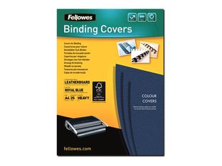Fellowes - 25 couverture à reliure A4 (21 x 29,7 cm) - 250 g/m² - Bleu Royal