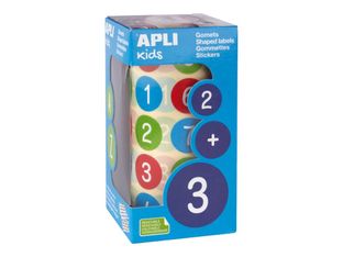 APLI kids - roll of educational stickers - numbers