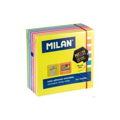 Notas adhesivas removibles neon 76x76mm 400h