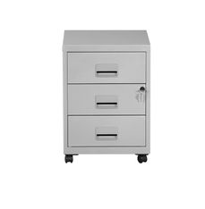 Caisson mobile - 3 tiroirs - aluminium