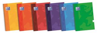 Oxford cuaderno espiral folio 80 hojas pauta 1 linea colores surtidos