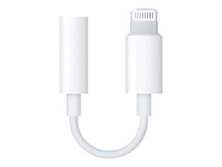 Adaptateur Apple Lightning vers mini-jack 3,5 mm - compatible iPhone et iPad - blanc