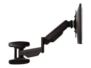 Fellowes - Abrazadera - brazo ajustable - para Monitor - negro - tamaño de pantalla: hasta 42 pulgadas - se puede instalar en la pared