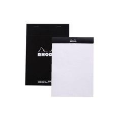 Bloc rhodia grapado numero 18 A4 con tapa negra dots