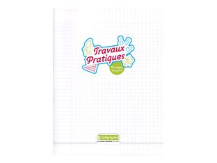 Calligraphe 8000 - Cahier polypro de travaux pratiques (TP) - 24 x 32 cm - 96 pages - grands carreaux (Seyes)/uni - transparent