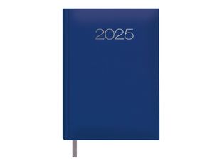 Dohe LISBOA - Agenda - 2025 - página de día - 140 x 200 mm - 336 páginas - papel coloreado - tapa azul - leatherette covered cardboard