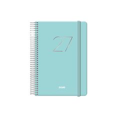 Agenda anual Dohe Gloss día por página con espiral 12,5 x 18 cm verde