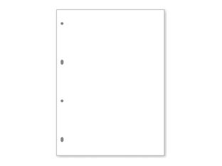 Senfort - Recambio - 195 x 260 mm - 50 hojas / 100 páginas - liso - 4 taladros