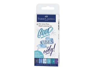 Faber-Castell PITT Artist Pen Handlettering - Set de rotuladores de pincel y de punta fina - permanente - colores surtidos - india ink