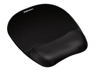 Fellowes Memory Foam - Alfombrilla de ratón con apoyamuñecas - negro
