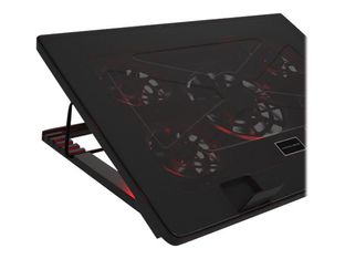 MARS GAMING MNBC2 - Almohadilla refrigerante para portátil - 17.3" - 120 mm/70 mm - negro, rojo