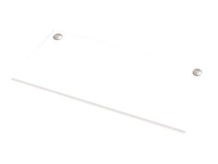 Fellowes Levado - Parte superior de mesa - rectangular - blanco