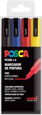 estuche basic posca pc-3m 4 colores