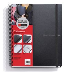 Notebook The Original, Couverture souple, A4, quadrillage 5x5 mm + Lisse, 120 feuilles de 2 couleurs, Miquelrius, Noir, Professionnel.