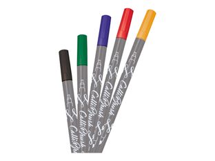 Online Calli.Brush Classic - 5 Feutres stylos pinceaux à double embout - couleurs classiques assorties