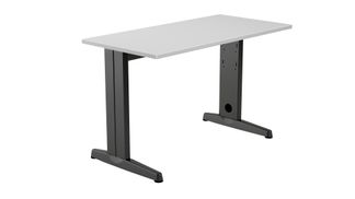 Mesa de oficina serie metal 120x60 antracita - gris