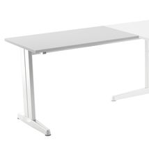 Ala para mesa de oficina serie metal 100x60 blanco-gris
