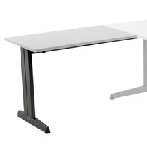 Ala para mesa de oficina serie metal 100x60 antracita-gris