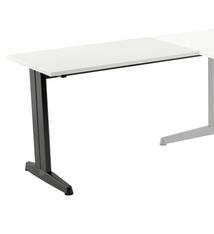 Ala para mesa de oficina serie metal 100x60 antracita-blanco