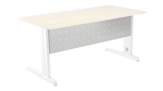 Faldón metálico metal para mesa 140 cm. color blanco