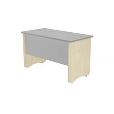 Mesa de oficina serie work 120x60 haya - gris