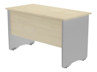 Rocada Work - Mesa - rectangular - verde haya - aluminio base