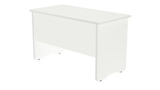 Mesa de oficina serie work 120x60 blanco - blanco