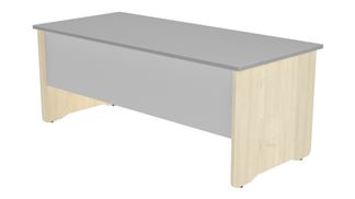 Mesa de oficina serie work 120x60 roble - gris