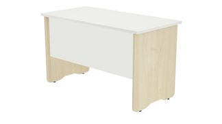 Mesa de oficina serie work 120x60 roble - blanco
