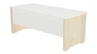 Mesa de oficina serie work 160x80 roble - blanco