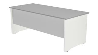 Mesa de oficina serie work 180x80 blanco - gris