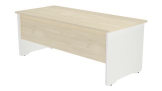 Mesa de oficina serie work 200x80 blanco - haya