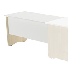 Ala para mesa de oficina serie work 100x60 haya-blanco precio solo para el ala, la mesa principal se compra ap