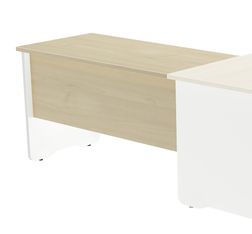 Ala para mesa de oficina serie work 100x60 blanco -haya precio solo para el ala, la me