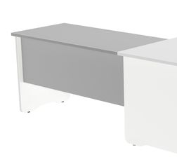 Ala para mesa de oficina serie work 100x60 blanco -gris precio solo para el ala, la me