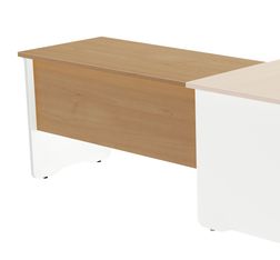 Ala para mesa de oficina serie work 100x60 blanco -roble precio solo para el ala, la m