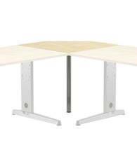 Mesa angulo 90 haya para mesa de oficina serie work-metal antracita-haya