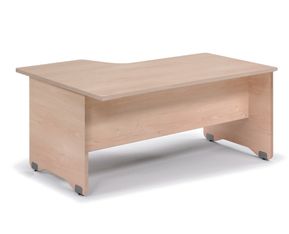 Mesa de oficina serie work con forma de l derecha 160x120 roble-haya