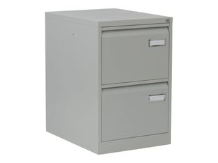 rocada STORE - Armario de relleno vertical - 2 cajones - acero - gris, RAL 7035