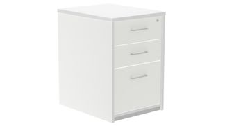 Cajonera buck 2 cajones + carpetero laterales blanco techo + frente  blanco