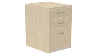 Cajonera buck 2 cajones + carpetero laterales roble  techo + frente  haya