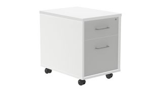 Cajonera buck movil 1 cajon + carpetero color: estructura blanca  frontal gris
