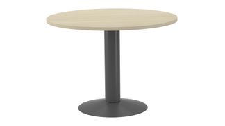 Mesa de reuniones redonda 120cm de diametro altura 72cm color: pata metalica antracita