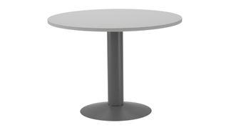 Mesa de reuniones redonda 120cm de diametro altura 72cm color: pata metalica antracita