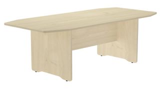 Mesa de reuniones 220x100x72cm. color: pata antracita  tablero haya