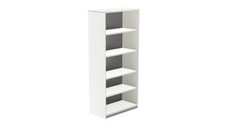 Armario estanteria alto sin puertas 195x90x45 estructura blanca tapa blanco