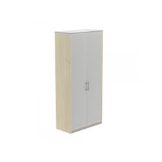 Armario alto con puertas 195x90x45 estructura haya puertas gris