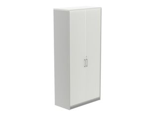 rocada STORE - Aparador - 4 baldas - 2 Puertas - melamina - blanco, aluminio